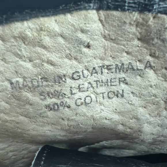 Teysha  Guatemalan Leather Embroidered Ankle Boot - Black - Women size 6.5 - Picture 10 of 12